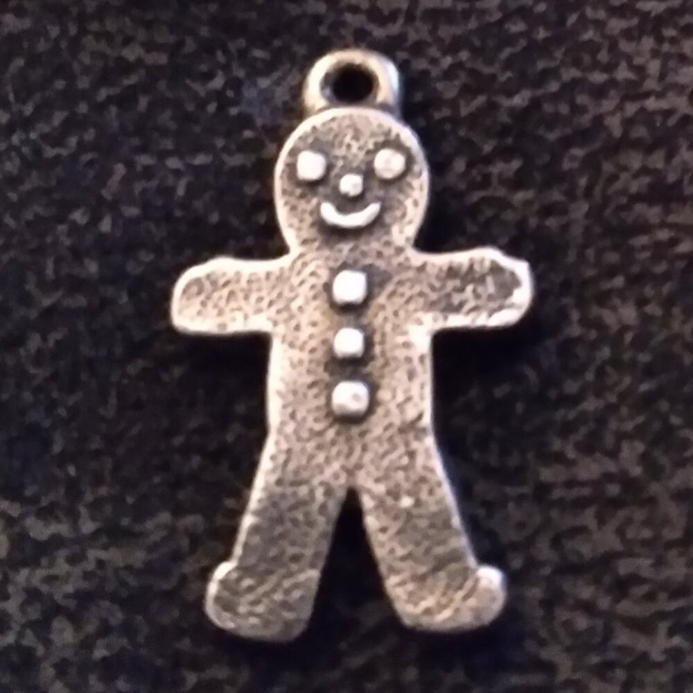 Vintage Silver Gingerbread Boy Charm designed by James Avery